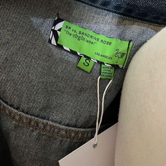 NWT Oversized Jean Jacket by Sandrine Rose Free People Collab - Picture 10 of 13